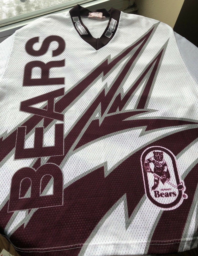 1990s AHL Keybec Hershey Bears Hockey Jersey Golie Cut Coke Cola