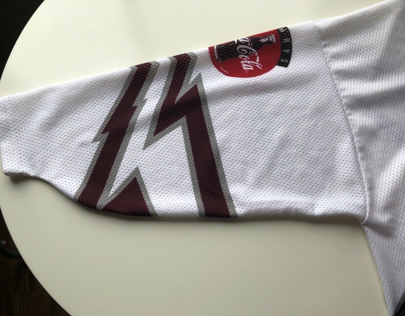 1990s AHL Keybec Hershey Bears Hockey Jersey Golie Cut Coke Cola