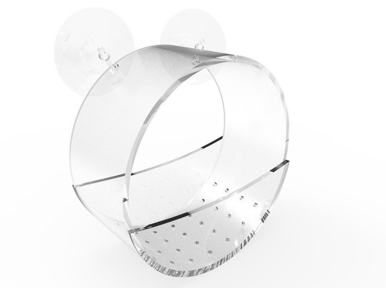 Original Circular Window Bird Feeder Clear Acrylic House For Etsy