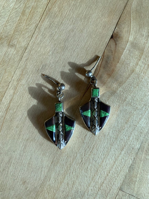 Vintage Arrowhead Earrings - image 2