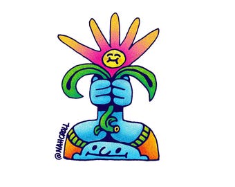 Flower Picker - Large Sticker