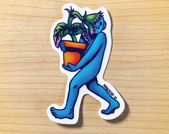 Venus Fly Trap Matte Vinyl Sticker - Plant Lover Gift