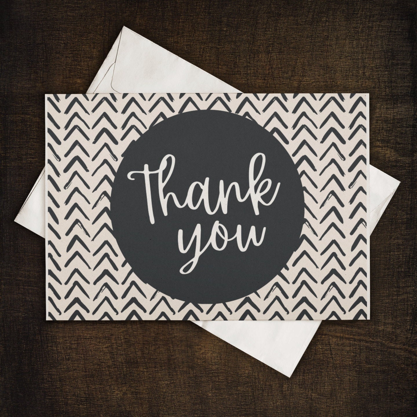 Thank You Card Printable Thank You Card Any Occasion Card Etsy