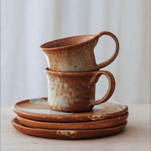 Handmade ceramic Rustic plates.
