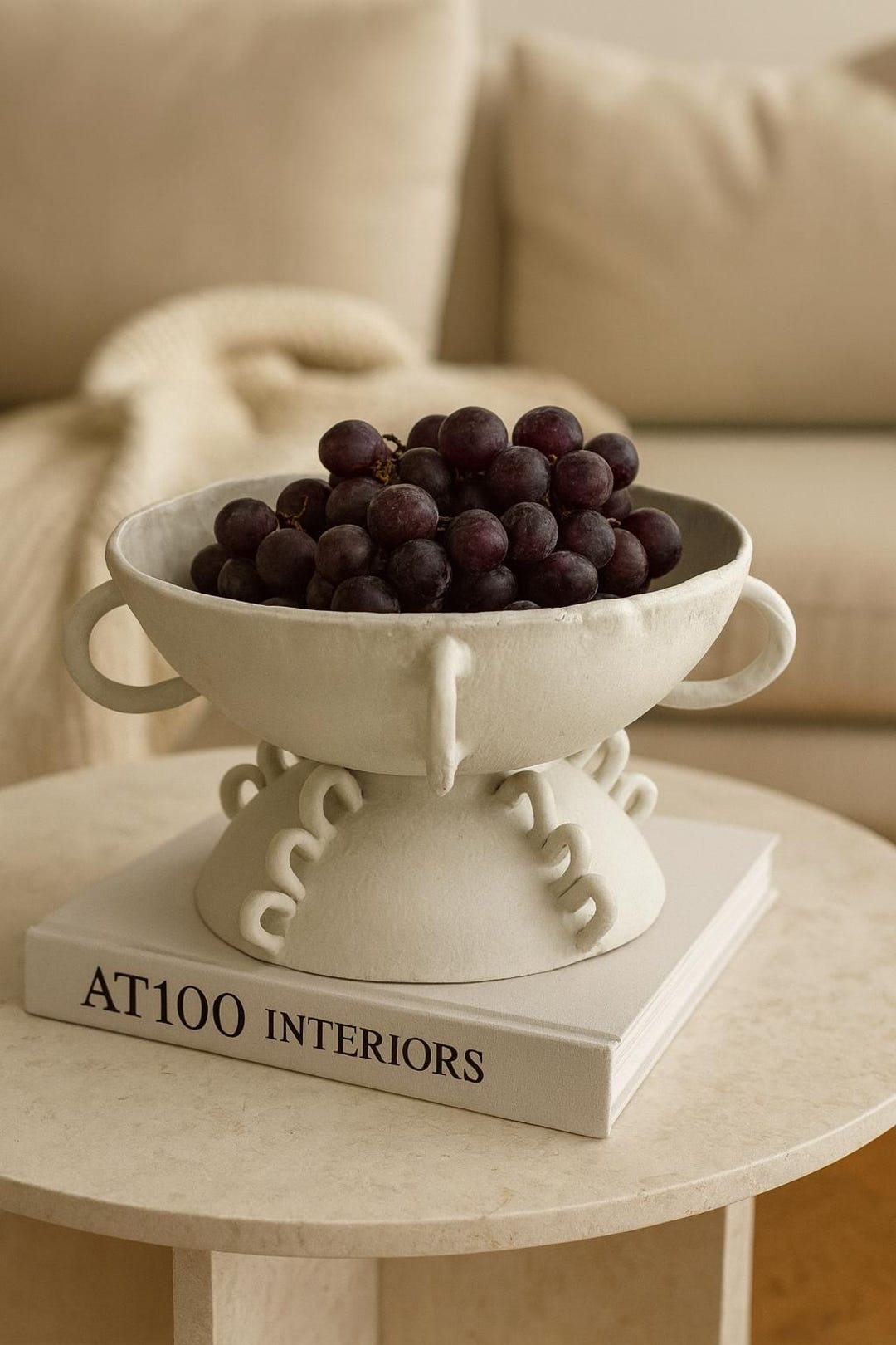 Hand-built White Ceramic Decorative Bowl | Modern Sculptural ...