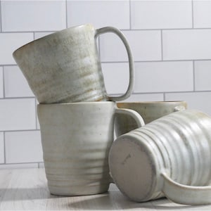 Handgjord keramisk kaffemugg: Högbränd stengods, 283 g
