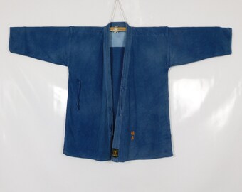 Men Kimono Shirt Denim Lapel Button Japanese Jacket Tie Waist Robe 5XL Hot Ske15 