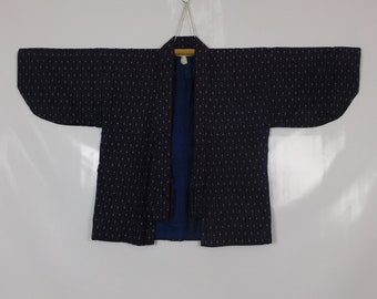 Vintage japonais Hippari Samue Haori Hanten veste abstraite coton veste Kimono veste cadeaux Noragi Cosplay 071221-12