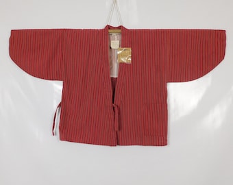 vintage giapponese a righe Shima astratto Hippari giacca di cotone di lana giacca kimono regali Noragi Cosplay 061221-16