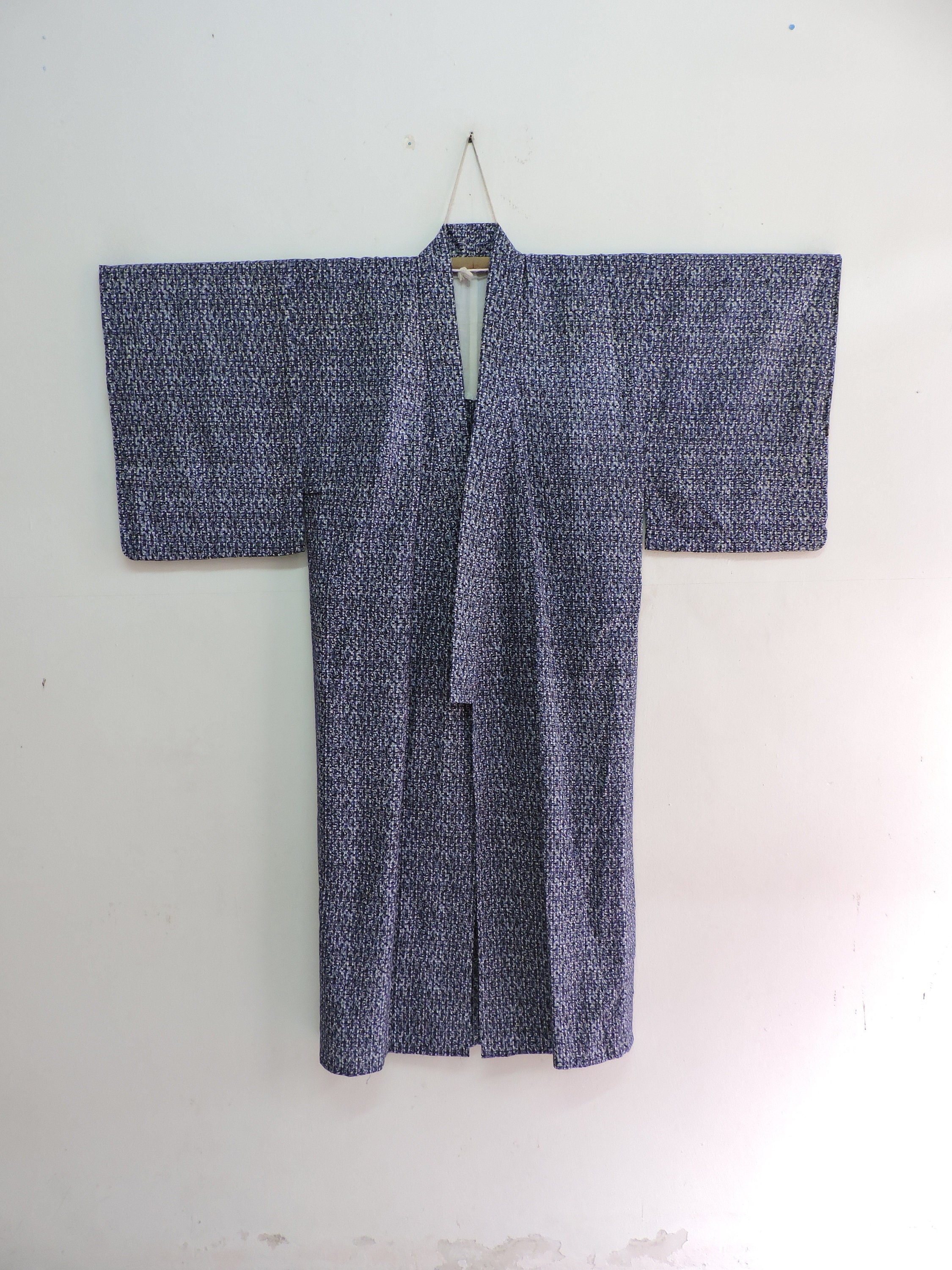 Japanese Mens Yukata Cotton Summer Kimono Pattern of Geometric - Etsy UK