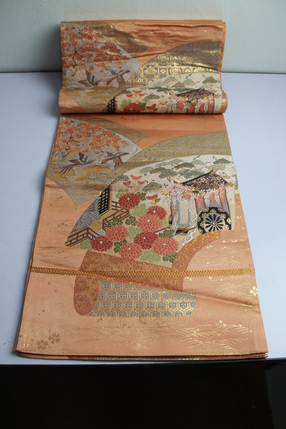 Fine craftsmanship Fukuro Obi | Japanese Kimono Y… - image 2