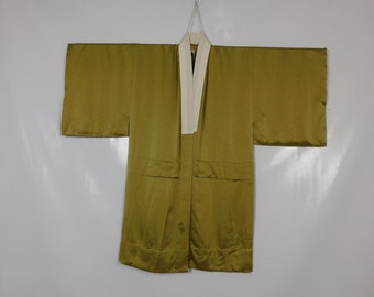 Japanische Herren Juban Inner Wear Folkwear Kurzer Kimono-Cardigan für Ihn 080222-07