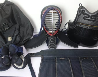 Set di Bogu per Kendo, attrezzatura di protezione, Gi Men Kote Do Tare, arti marziali giapponesi KB220625-03