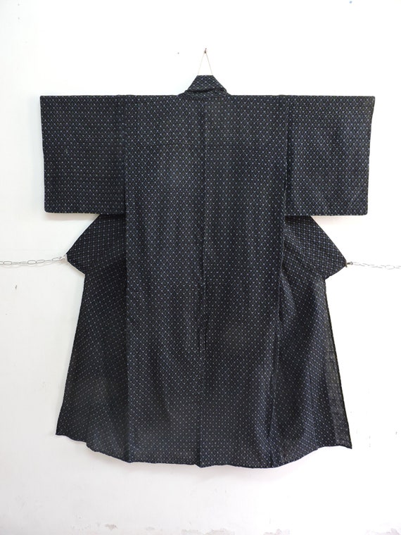 Cotton Indigo Japanese Yukata | Summer Kimono | Bl