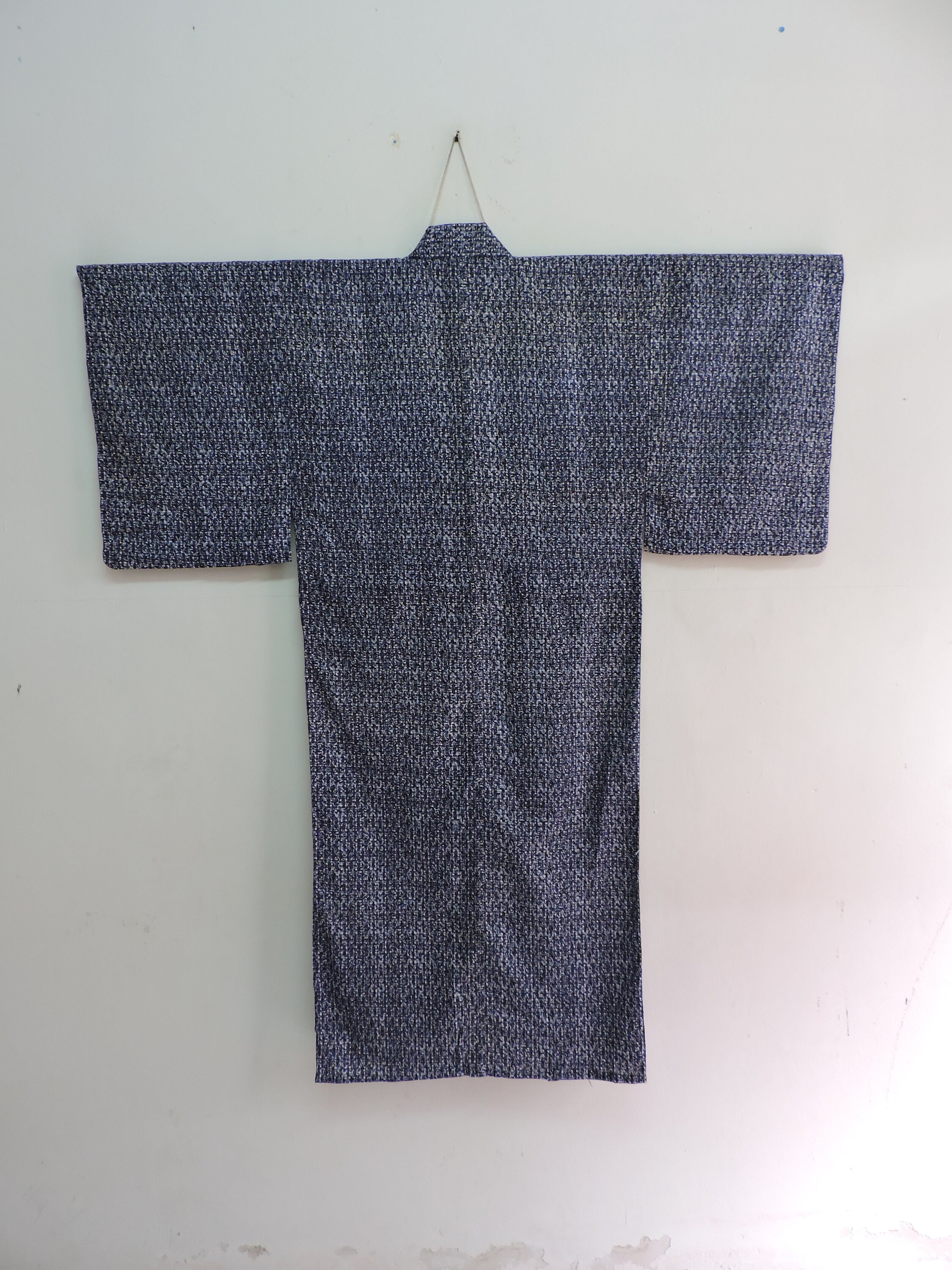 Japanese Mens Yukata Cotton Summer Kimono Pattern of Geometric Etsy UK