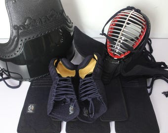 Brand New Unused Takeshima Budougu Kendo Bogu Set Protection Equipment Men Kote Do Tare Bag Japanese Martial Arts KB070925-03
