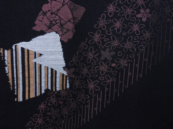 Japanese Kimono Abstract Pattern of Flowers Flora… - image 5