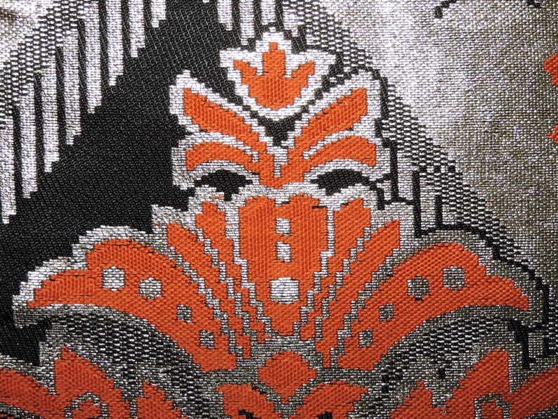 Vintage Fabric Japanese Kimono Yukata Sash Belt Home Decor Table Runner Mat Wall Display Art Fukuro Obi FOB060520-02
