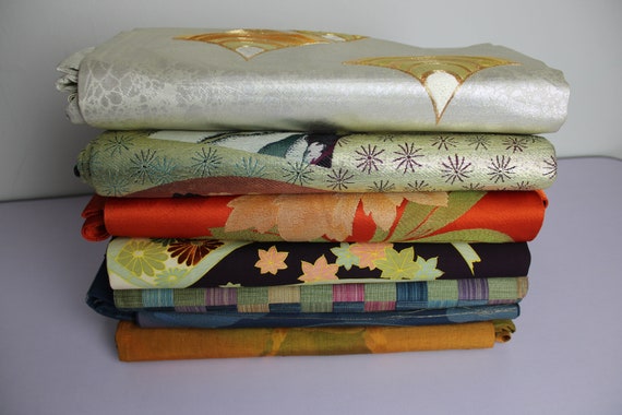 7 Nagoya Obi Wholesale Lot of 7 Japanese Kimono Y… - image 2