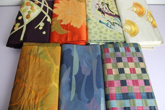 7 Nagoya Obi Wholesale Lot of 7 Japanese Kimono Y… - image 1