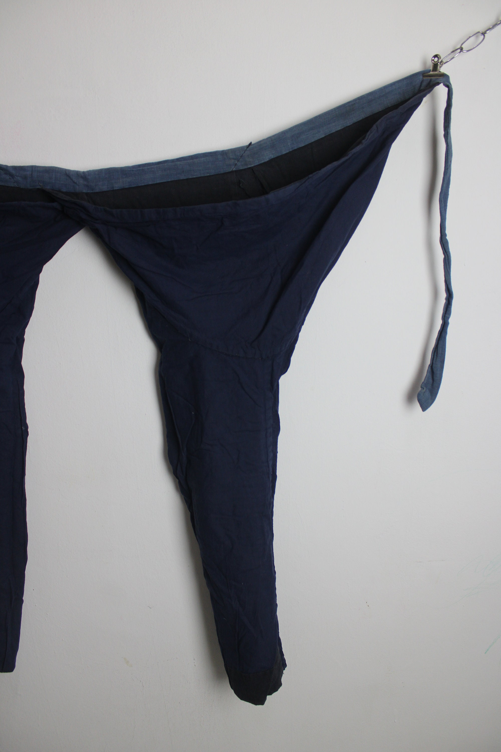 その他 norippe Vintage Japanese Indigo Blue Black Dyed Cotton Wool Farmer Monpe