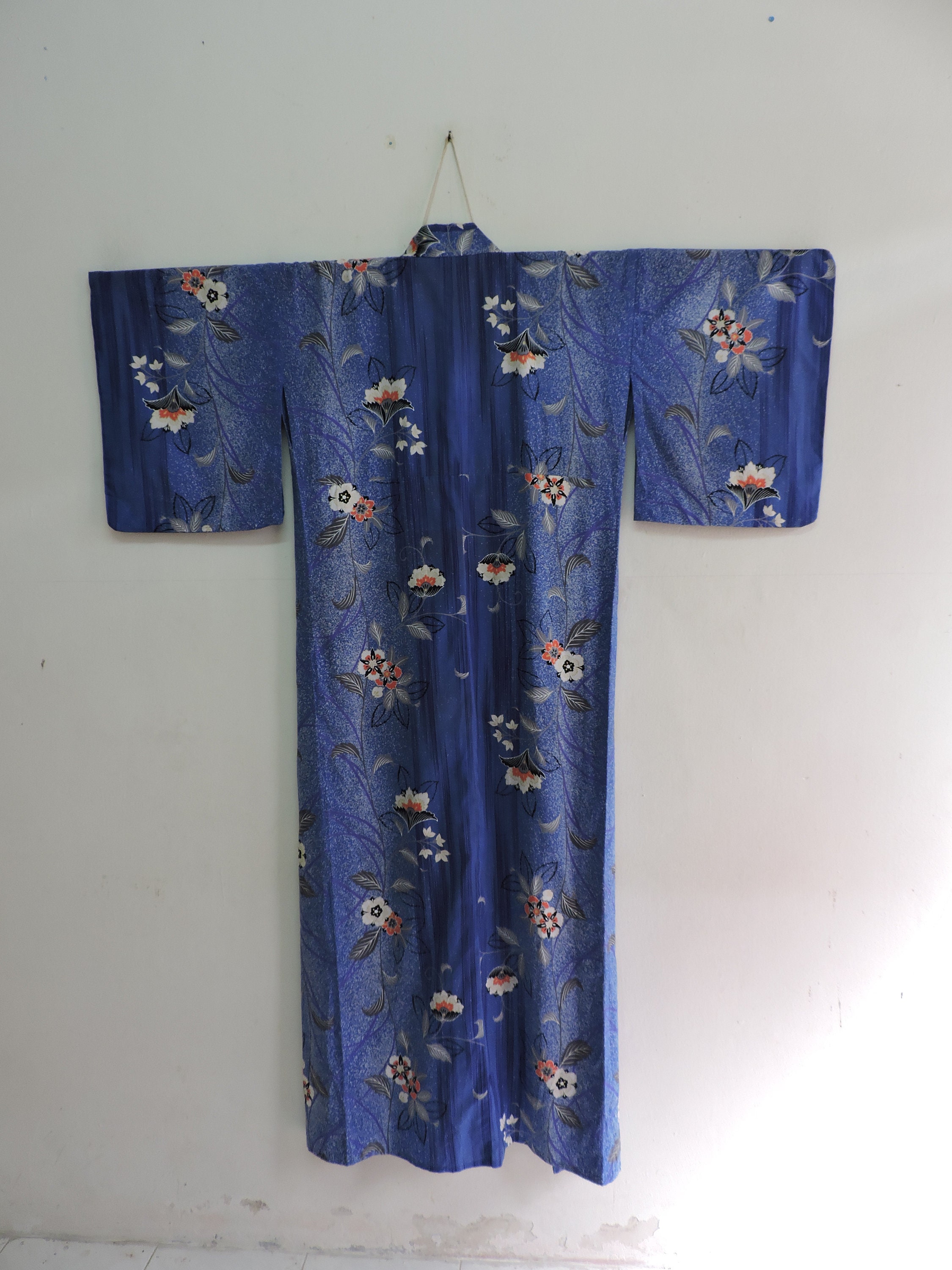 Japanese Yukata Cotton Summer Kimono Abstract Geometric - Etsy