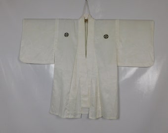Japanische Herren Juban Inner Wear Folkwear Kurzer Kimono-Cardigan für Ihn 080222-08