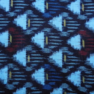 vintage Japanese Indigo Blue Cotton Kimono Robe Farmer Noragi Peasant Boro Woven Ikat Kasuri Outer Jacket Hanten Happi Samue 230322-04