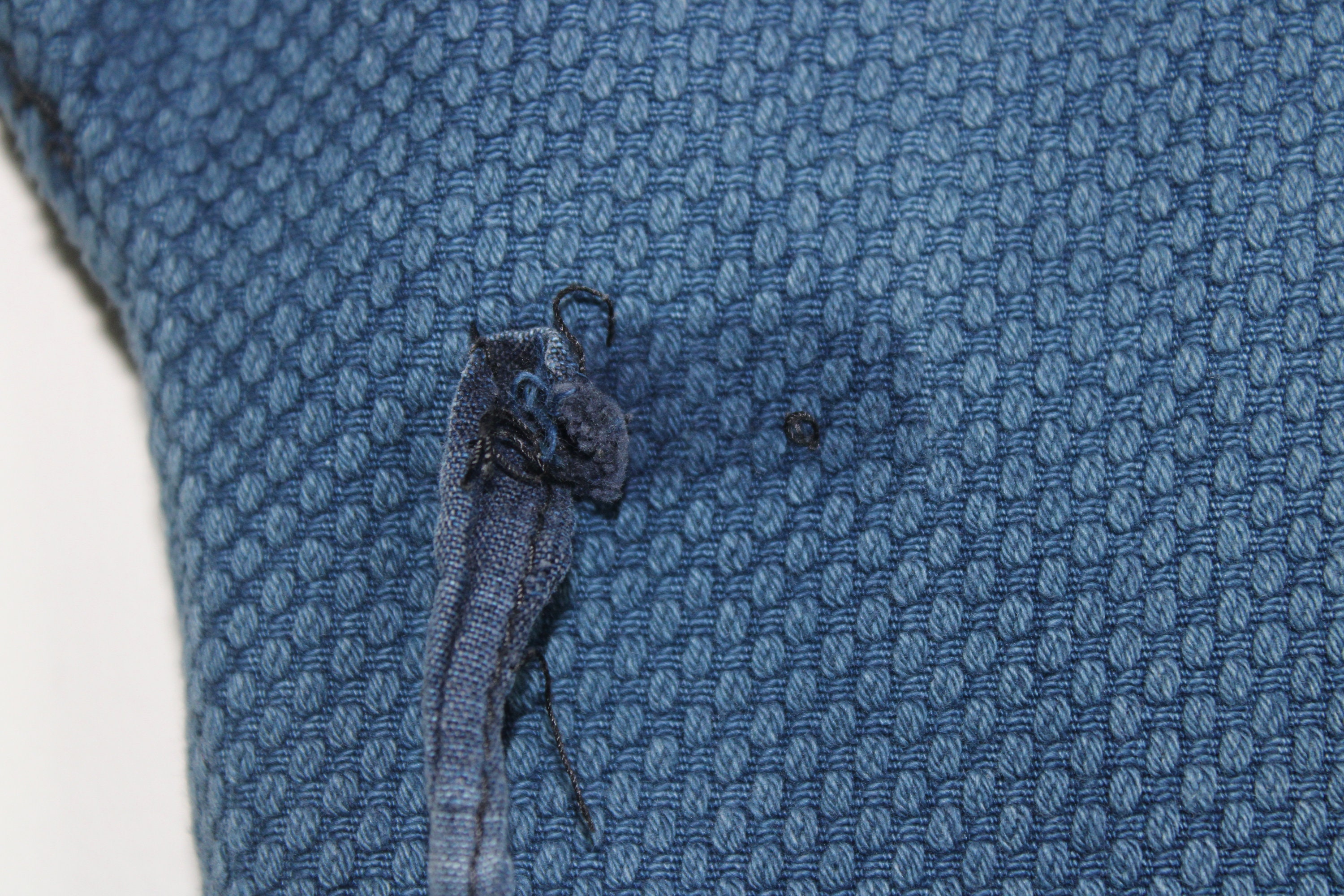 ポジャギNo.37 Kids Boys Japanese Indigo Blue Dyed Cotton Sashiko Kendo Gi