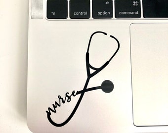 Nurse Stethoscope Decal// Nurse// Nurse Decal// Nurse Sticker// Nurse Stethoscope// Nursing Decal// Stethoscope Sticker// Laptop Decal