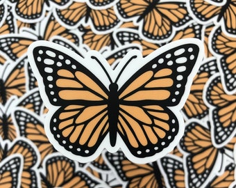 Butterfly Stickers for Laptop | Waterproof Vinyl Sticker | Butterfly Laptop Decal | Butterfly Stationery | Cute Scrapbook Stickers