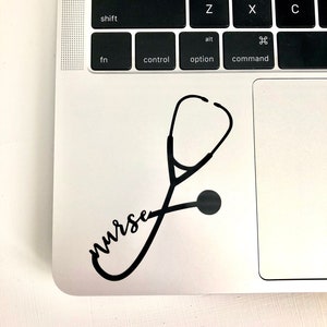 Nurse Stethoscope Decal// Nurse// Nurse Decal// Nurse Sticker// Nurse Stethoscope// Nursing Decal// Stethoscope Sticker// Laptop Decal