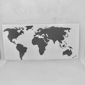 World Map Decal , World Map Sticker, Adventure decal, Travel decal, Car decal, Laptop decal, Macbook decal, Wall decal, Vinyl sticker