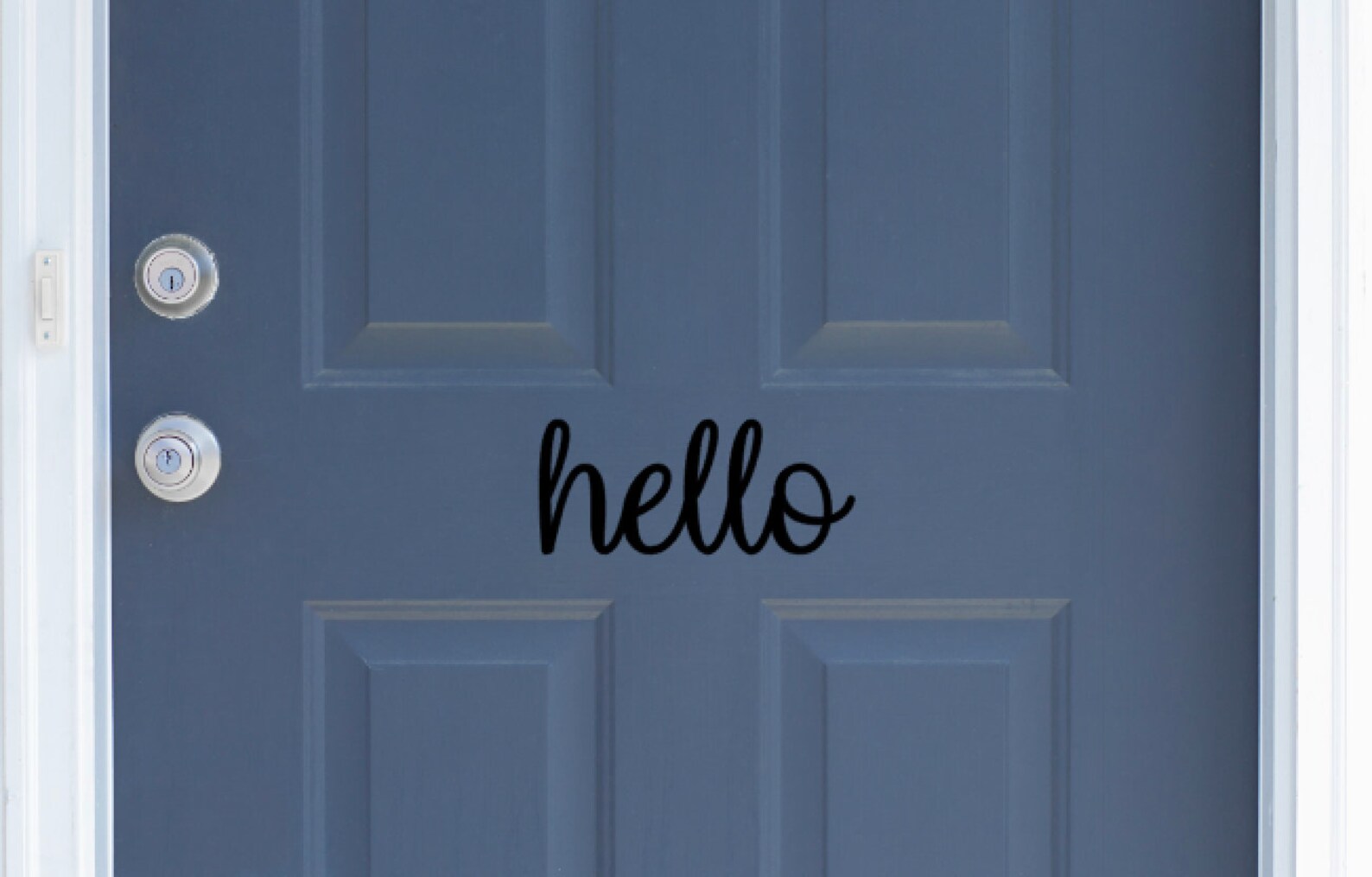 HELLO Door Decal / hello decal hello wall decal hello wall Etsy