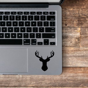 Deer Vinyl Decal Sticker// laptop sticker// deer antler sticker// antler decal// antler sticker// antler vinyl decal// vinyl decal sticker