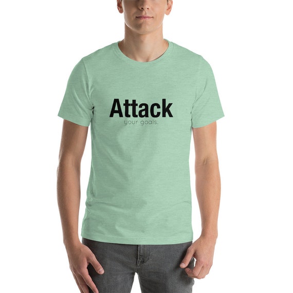 Attaquer votre objectifs devis objectifs votre sur manches courtes T-Shirt unisexe, message de motivation, Spred l’Inspiration e561d6 Attaquer votre objectifs devis objectifs votre sur manches courtes T-Shirt unisexe, message de motivation, Spred l’Inspiration e561d6