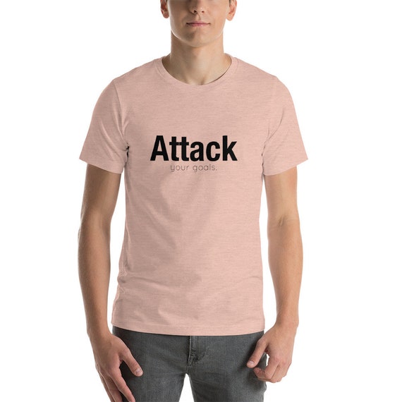 Attaquer votre objectifs devis objectifs votre sur manches courtes T-Shirt unisexe, message de motivation, Spred l’Inspiration e561d6 Attaquer votre objectifs devis objectifs votre sur manches courtes T-Shirt unisexe, message de motivation, Spred l’Inspiration e561d6