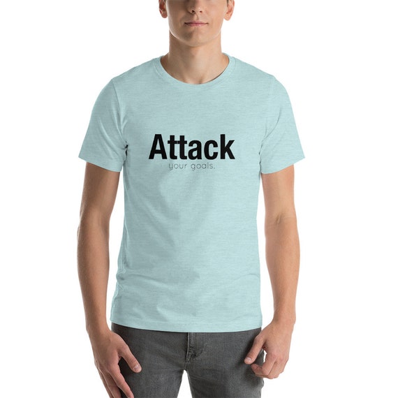 Attaquer votre objectifs devis objectifs votre sur manches courtes T-Shirt unisexe, message de motivation, Spred l’Inspiration e561d6 Attaquer votre objectifs devis objectifs votre sur manches courtes T-Shirt unisexe, message de motivation, Spred l’Inspiration e561d6