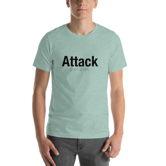 Attaquer votre objectifs devis objectifs votre sur manches courtes T-Shirt unisexe, message de motivation, Spred l’Inspiration e561d6 Attaquer votre objectifs devis objectifs votre sur manches courtes T-Shirt unisexe, message de motivation, Spred l’Inspiration e561d6