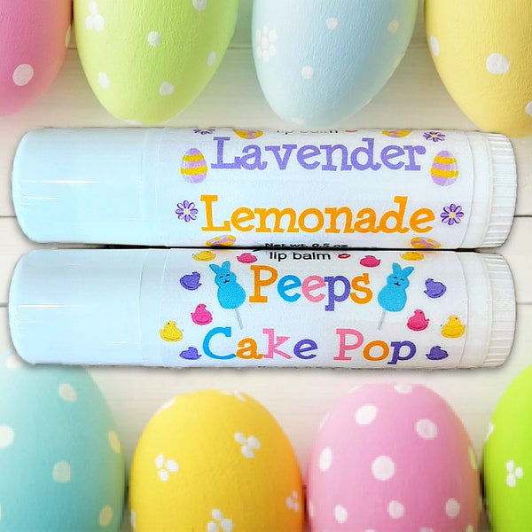 Lavender Lemonade and Peeps Cake Pop Easter Jumbo Lipsessed Lip Balm Duo Set
