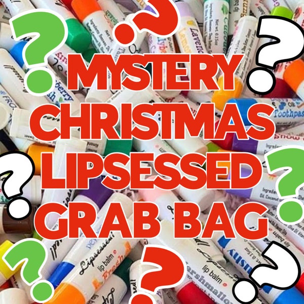 Mystery CHRISTMAS Lipsessed grab bag (4 surprise flavors)