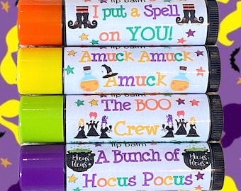 Hocus Pocus Inspired Lipsessed Lip Balm Set (4 Included)