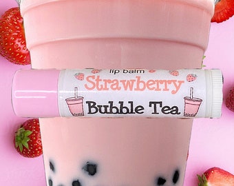 Strawberry Bubble Tea Lipsessed Lip Balm (1)