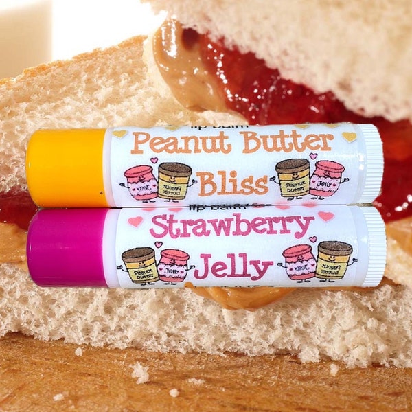 Better Together Peanut Butter Bliss & Strawberry Jelly DUO Lipsessed Lip Balm Set (2 Included)