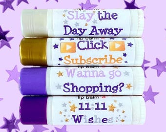 PurpleStars02 Meet & Greet Lipsessed Lip Balm Set (4 Included) Limited Edition