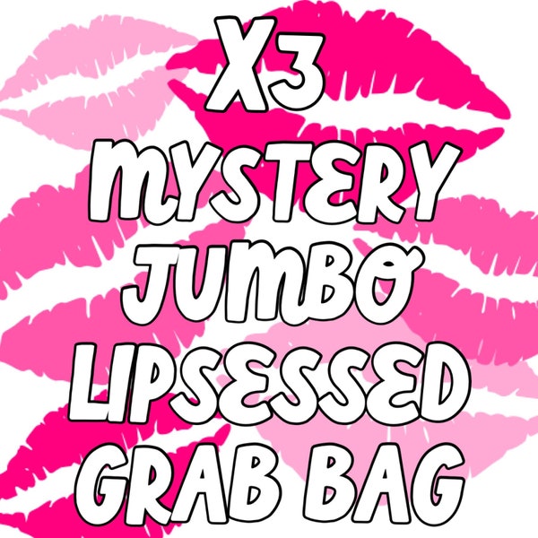 Mystery JUMBO Lipsessed LIP BALM Grab Bag (Set of 3)