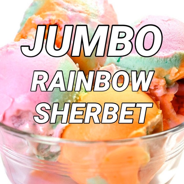 JUMBO Rainbow Sorbet Lipsessed Lip Balm! LIMITED EDITION!