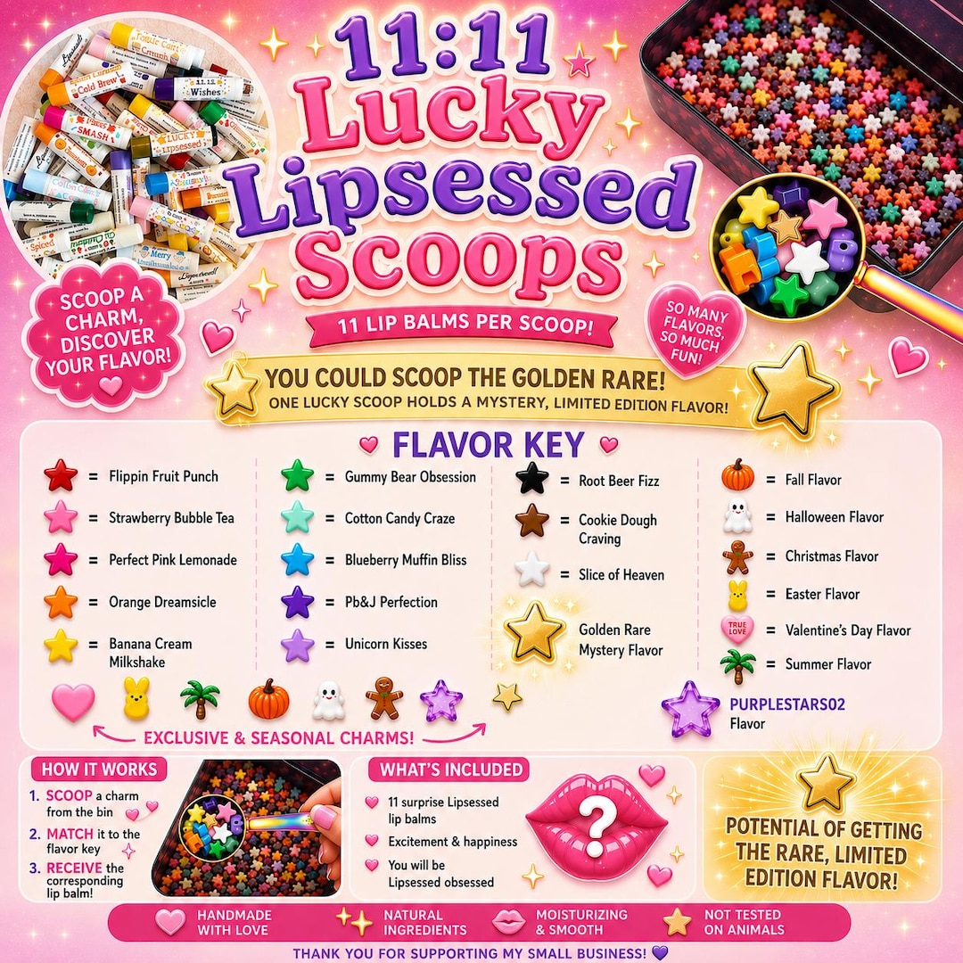 ラッキーさま専用　Her lip to NEW 11:11 Lucky Lipsessed Scoops Lipsessed Lip Balm Set (11