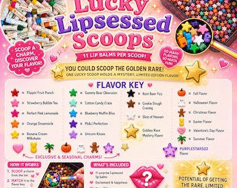 NUEVO 11:11 Lucky Lipsessed Scoops Set de bálsamos labiales Lipsessed (11 unidades incluidas)