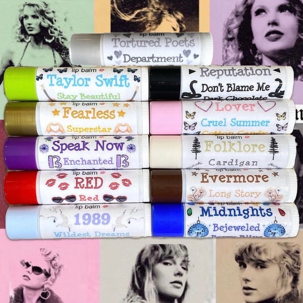 NEUES Swiftie Era inspiriertes Lipsessed Lippenbalsam-Set (11 enthalten) Limited Edition